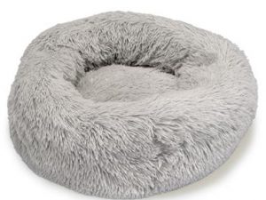 Cama Redonda Suave Gris