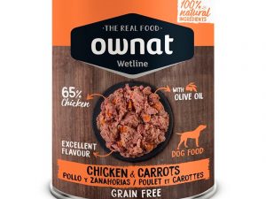 Ownat Wetline Perro Pollo y Zanahoria 400 gr
