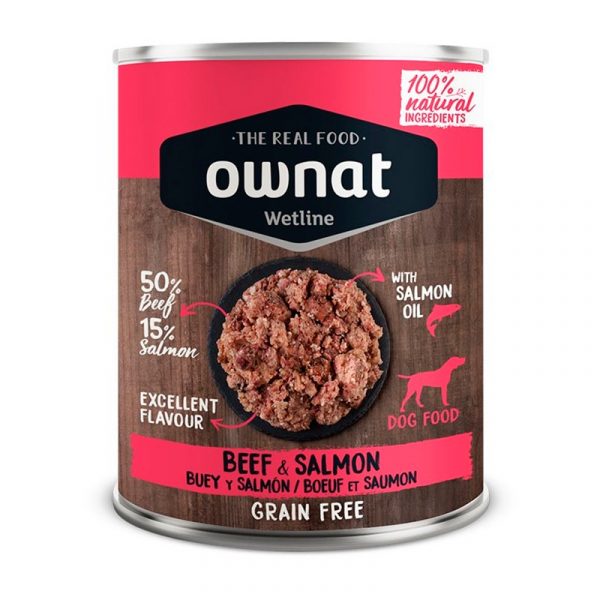 Ownat Wetline Perro Buey y Salmón 400 gr