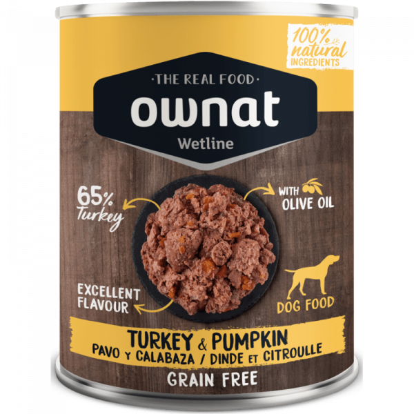 Ownat Wetline Perro Pavo y Calabaza 400 gr