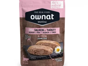 Ownat Wetline Gato Kitten Salmon y Pavo 85g