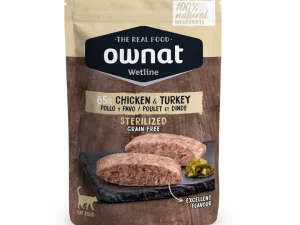 Ownat Wetline Gato Esterilizado Pollo y Pavo 85g