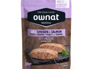 Ownat Wetline Gato Esterilizado Pollo y Salmon 85g
