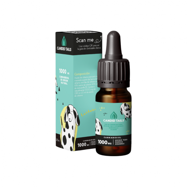Aceite Cáñamo Contenido Natural CBD 1000 MG Perros Grandes