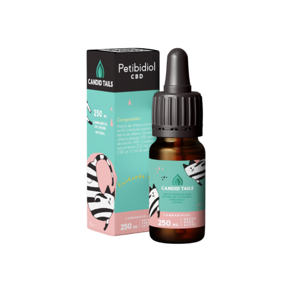 Aceite Cáñamo Contenido Natural CBD 250mg Gatos