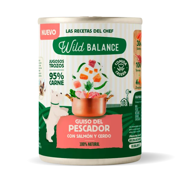 Wild Balance Lata Guiso del Pescador Salmón-Cerdo 400g