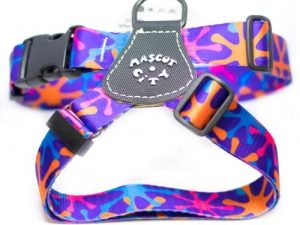 Petral Nylon Salpicaduras Lila