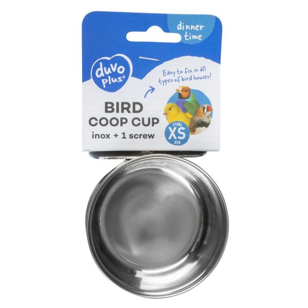 Comedero Inox. con 1 Tornillo para Aves