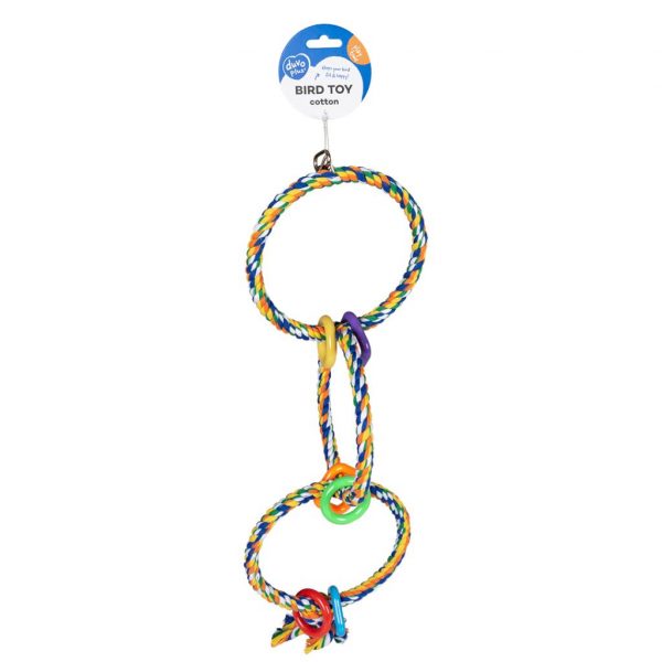 Columpio de Algodon Trenzado 3 Anillos