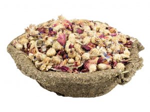 Cuenco con Heno y Rosas