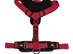 Arnés X-TRM Cronos Neón Flash Rojo y Negro