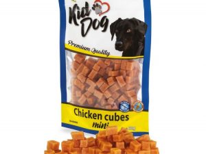 Snack Natural para Perros - Kiddog Mini Dados de Pollo (80g)