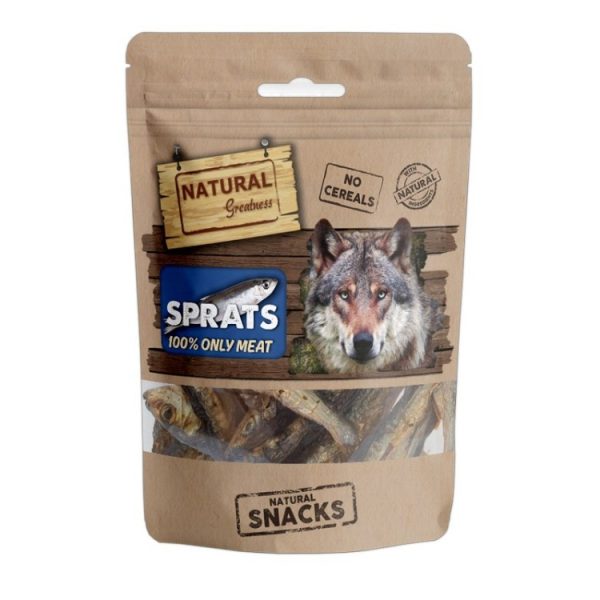 Snack Natural para Perros y Gatos - Espadines Deshidratados Natural Greatness (50g)